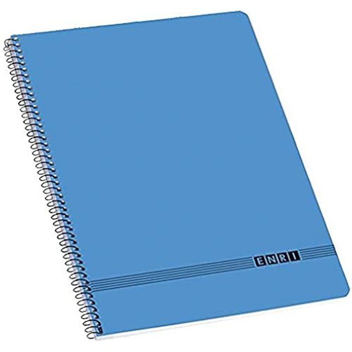Cahier A4 - ENRI - Bleu - 10 Unités - Format 21x29,7 cm - Mixte