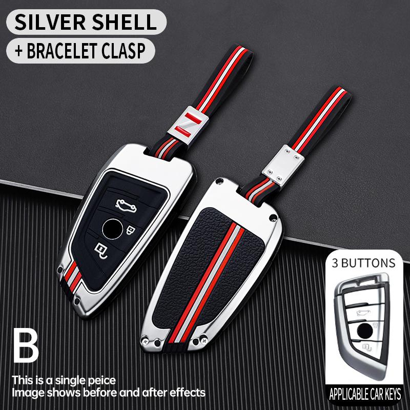 Bilnyckelfodral för BMW X1 X3 X4 X5 F15 X6 F16 G30 7-serien G11 F48 F39 520 525 F30 118i 218i 320i Bilinteriörtillbehör