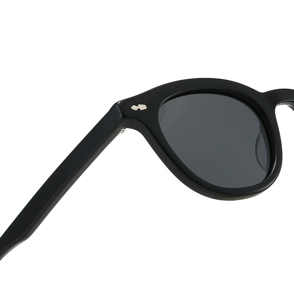 Personalized Oval Thick Frame Glasses Frame Street Shooting Literary Retro Material Plate Sunglasses