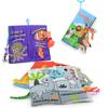 Baby Early Education Toys Tail Cloth Book Puzzle Parent-child Interactive Sound Ring Paper Baby Puzzle Exercise Toys