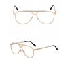 Classic Pilot Myopia Glasses Men Luxury Metal Frame Clear Blue Light Blocking Eyewears High-definition OfficeComputerGoggleUV400