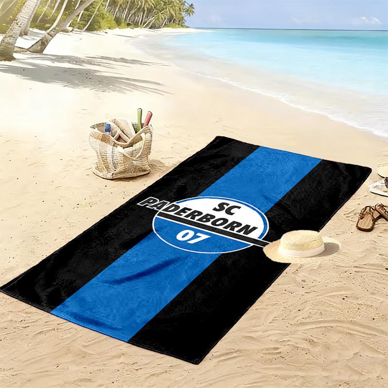 SC Paderborn 07 2D Flat Print Beach Towel, Large Soft Quick Dry Towel for Beach Camping Swimming