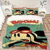3pcs Mickey Mouse Printed Bedding Set, Breathable And Soft, Machine Washable, Christmas Gift, Suitable for Bedroom Decoration, 101