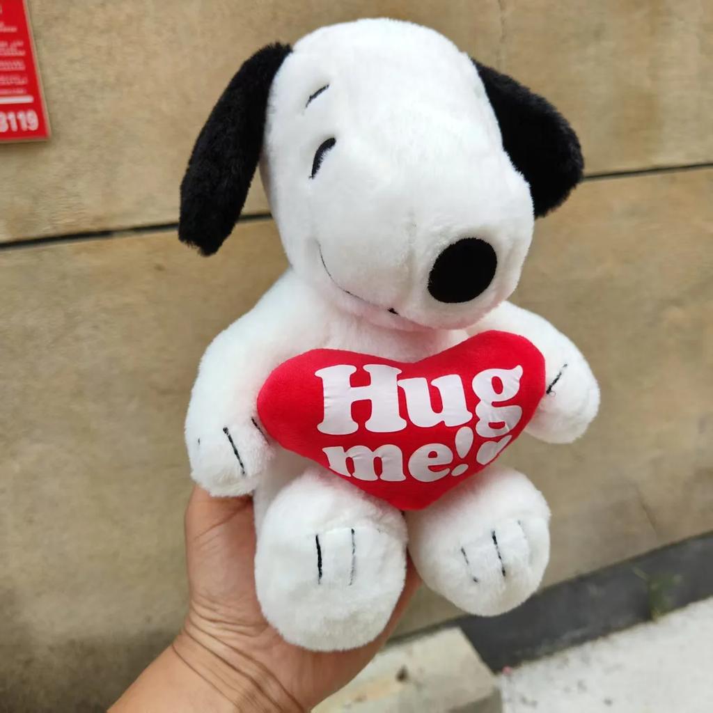 Hot New Cartoon Cute Rose And Love Snoopy Plush Toy Pillow Sofa Back Plush Doll Brithday Gifts For Children