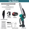 10000RPM 8 Inches Mini Brushless Electric Chain Saw Chainsaw Wood Cutter Pruning Garden Power Tool For 18V Battery