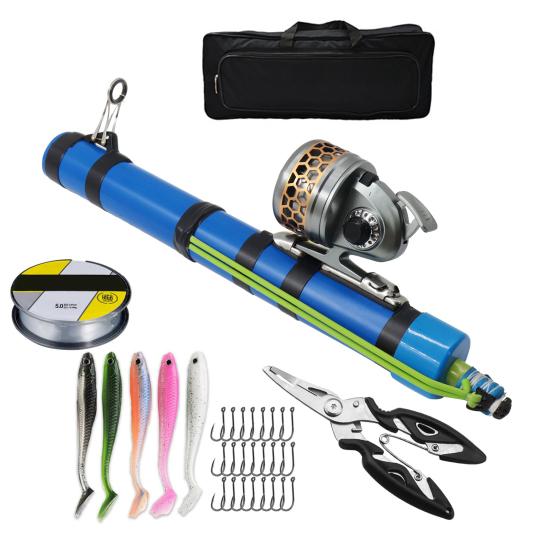 Katapultový rybářský prut Muškařský prut Vrhací prut Profesionální praky Rybářský prut Naviják Set Příslušenství pro pobřežní, mola, plážový rybolov