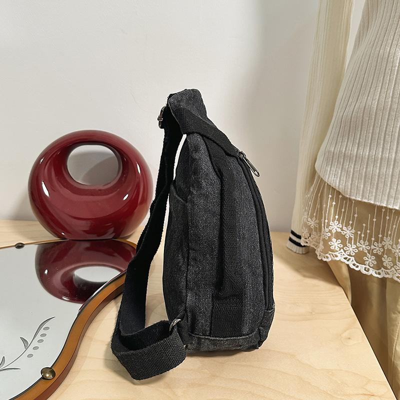 Brusttasche Damen Umhängetasche Leichte Jeans Umhängetasche