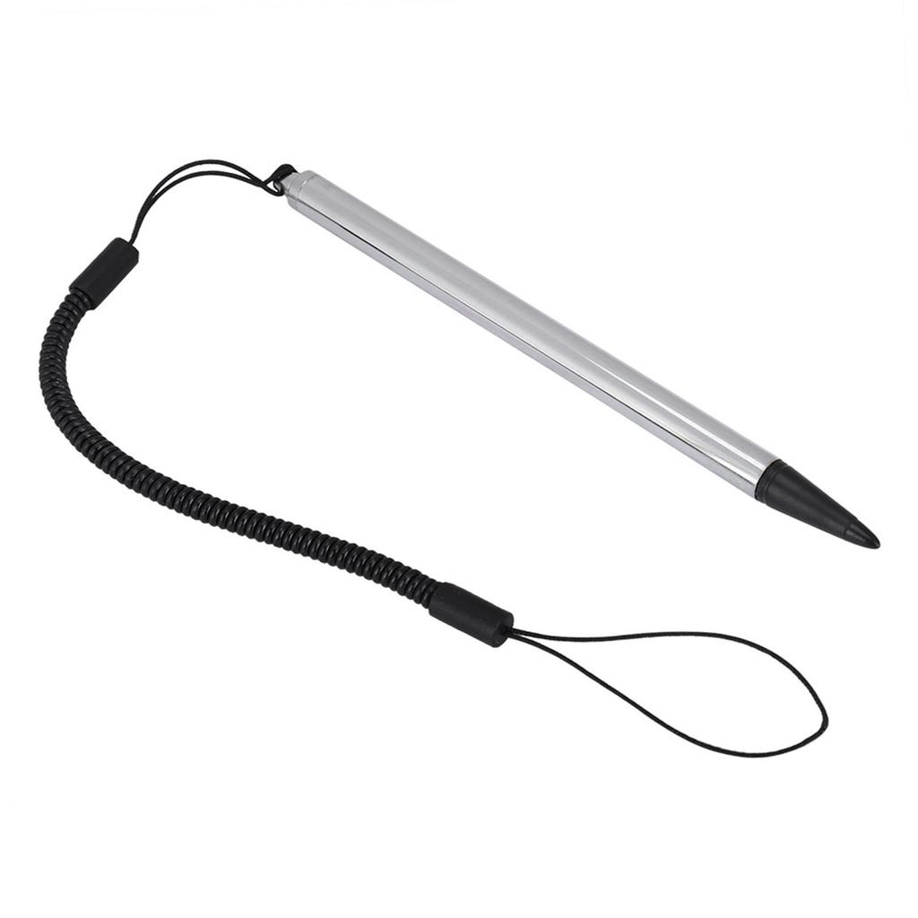 Bildschirm Touch Malerei Stift Resistiven Stylus mit Frühling Seil Für POS PDA Navigator (Silber)