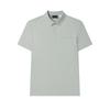 Blue Series Fashion Versatile Simple Comfortable Casual Knit Short Sleeve Polo Shirt Men Tops F11M532112F-GY