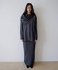 Mohe Wool Straight Skirt _ Gray