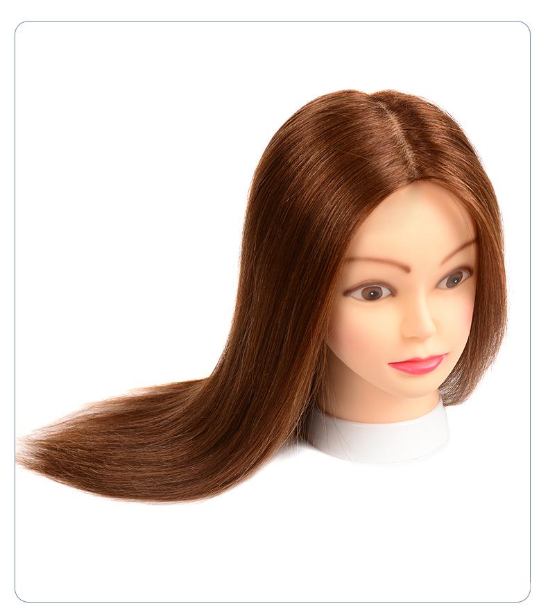Echthaar-Schaufensterkopf für die Friseurausbildung: Präzisionsschneiden, Dauerwellen, Locken, Blondieren, Färben, Föhnen und Styling
