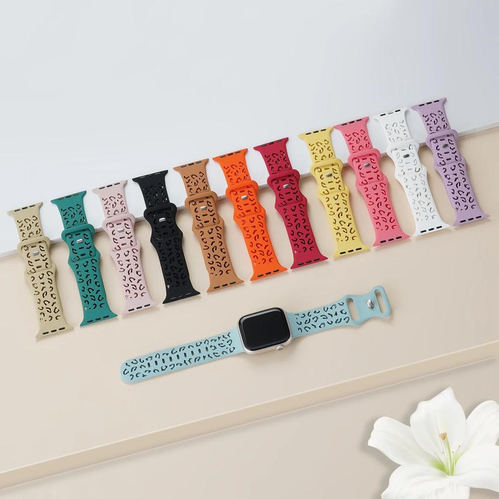 Watchband Dog Paw Silicone Strap for Apple Watch Band 44mm 41mm 42mm 40mm 49 45 38 Correa Bracelet iWatch Series Ultra 2/9/8/7/6/5/4/3/SE