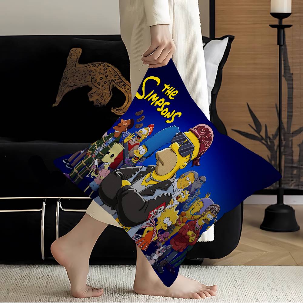 Cartoon cool The S-Simpsons Cushion Cover Polyester Sofa Cushions Decorative Throw Pillows Home Decoration Pillowcover