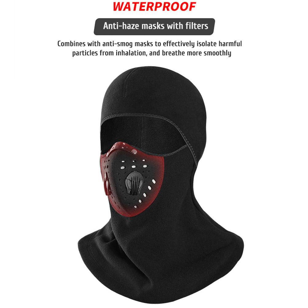 Μπαλακλάβα Σκι Κάλυψη Προσώπου με Φίλτρο Αποσπώμενοι Διαπνέοντες Αεραγωγοί για Άνδρες Γυναίκες Χειμώνας Αντιανεμική