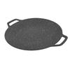 Korean BBQ Grill Pan Round High Thermal Conductivity Easy To Clean Barbecue Griddle for Indoor