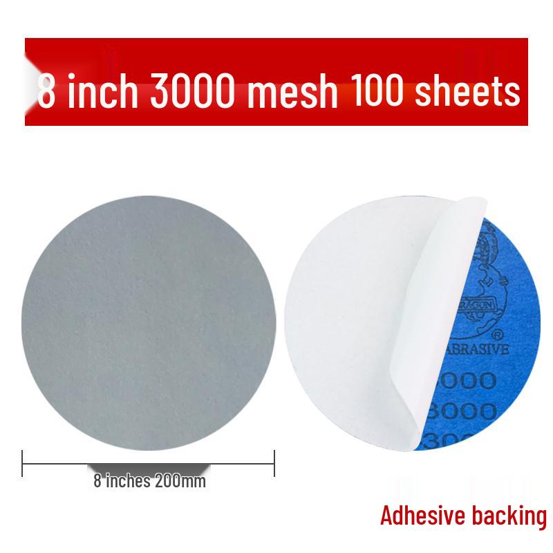 Eagle Brand 8-inch Wet/Dry Metallographic Sanding Disc for Woodworking and Polishing