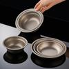 Titanium Plate Camping Metal Camping Dishes Stackable Lightweight Bowls Dishes Cookware For Dinner Travel Food Storage