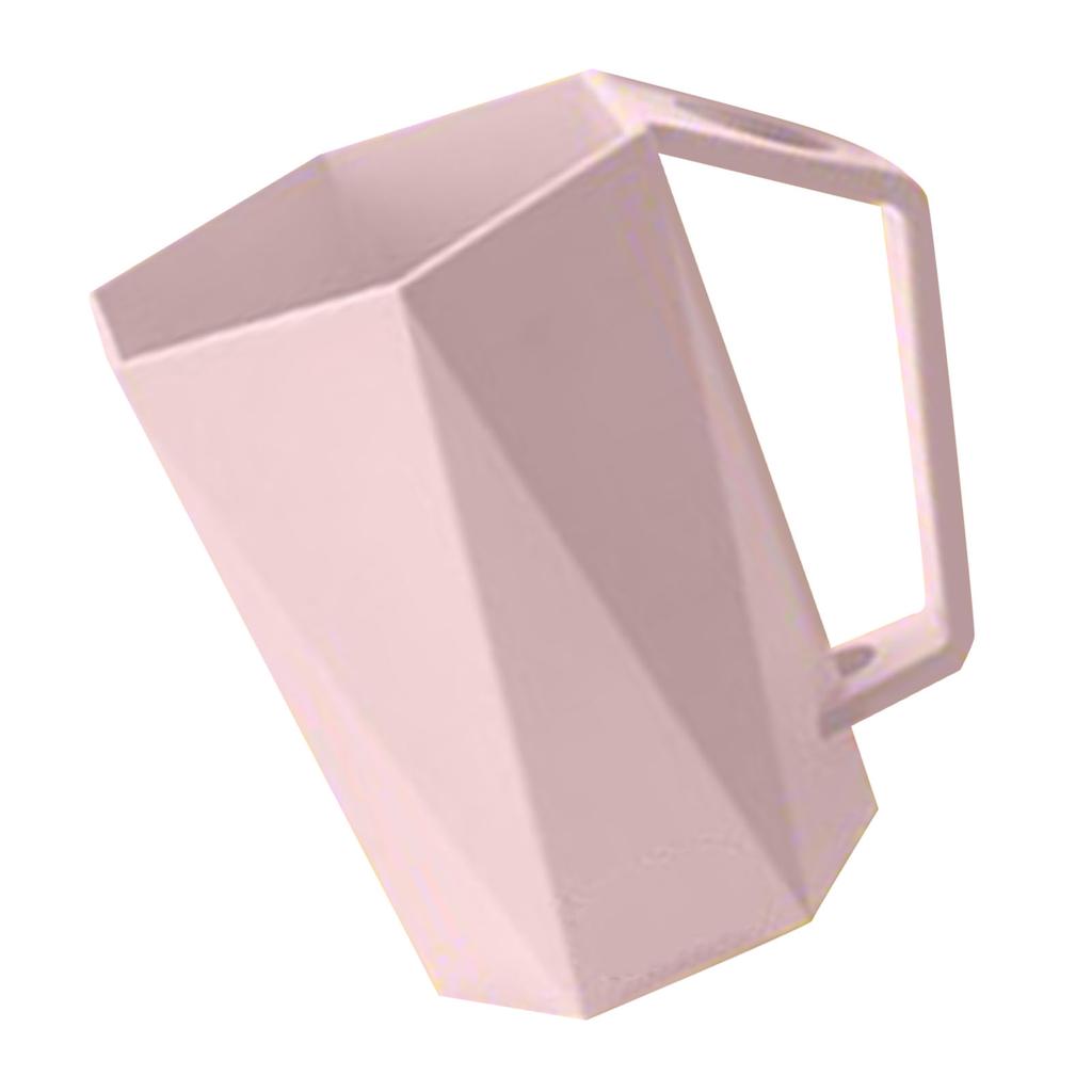 Geometrischer Zahnbürstenhalter   Wiederverwendbarer Sechseckiger Mundspülbecher mit Loch für das Badezimmer