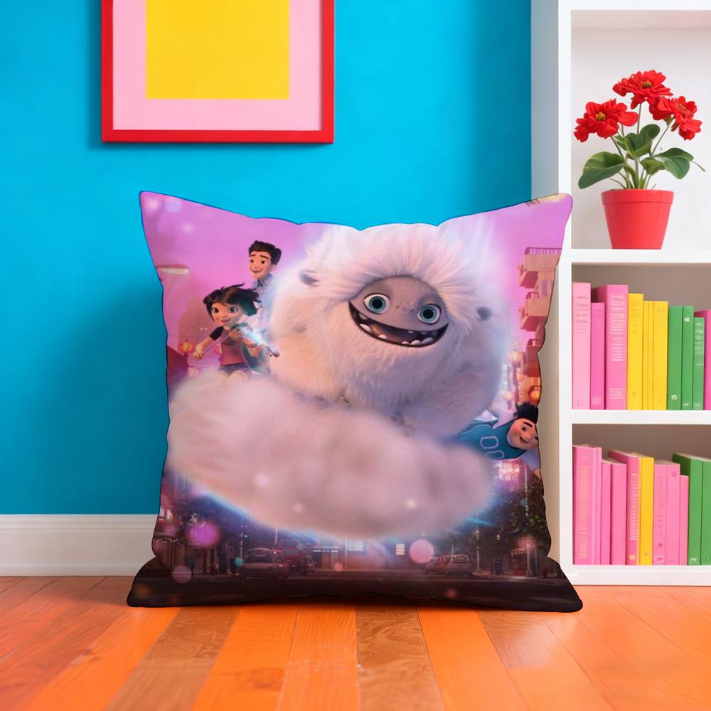 A-Abominable Personalized Cushion Cover Plush Fabric Soft Double-Sided Printed Sofa Warm Winter Home Gift Pillow Case