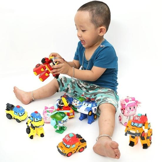 Robocar Poli Action Figure Deformation Police Car Robot Educational Kids Toy