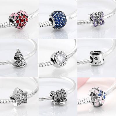 Fashion Trend Argint Sterling 925 Clear Cz Forever Family Mărgele fine se potrivesc cu brățară Jiuhao Charm Fabricare de bijuterii