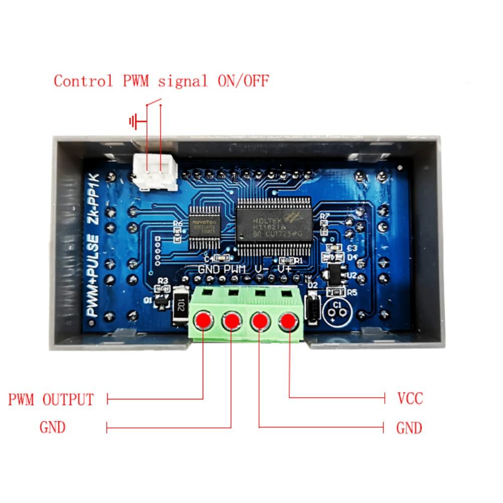 ZK-PP1K PWM Dual-Mode Signal Generator Motor Drive Controller Adjustable Duty Cycle Module Square Wave, Rectangular Wave
