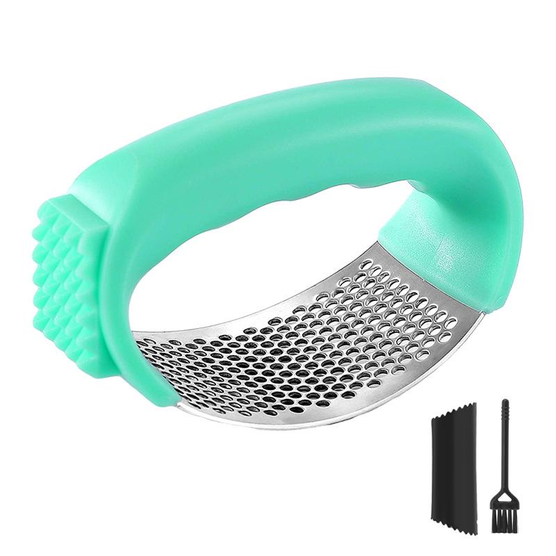 Dual-Function 304 Stainless Steel Garlic Press and Meat Floss Maker
