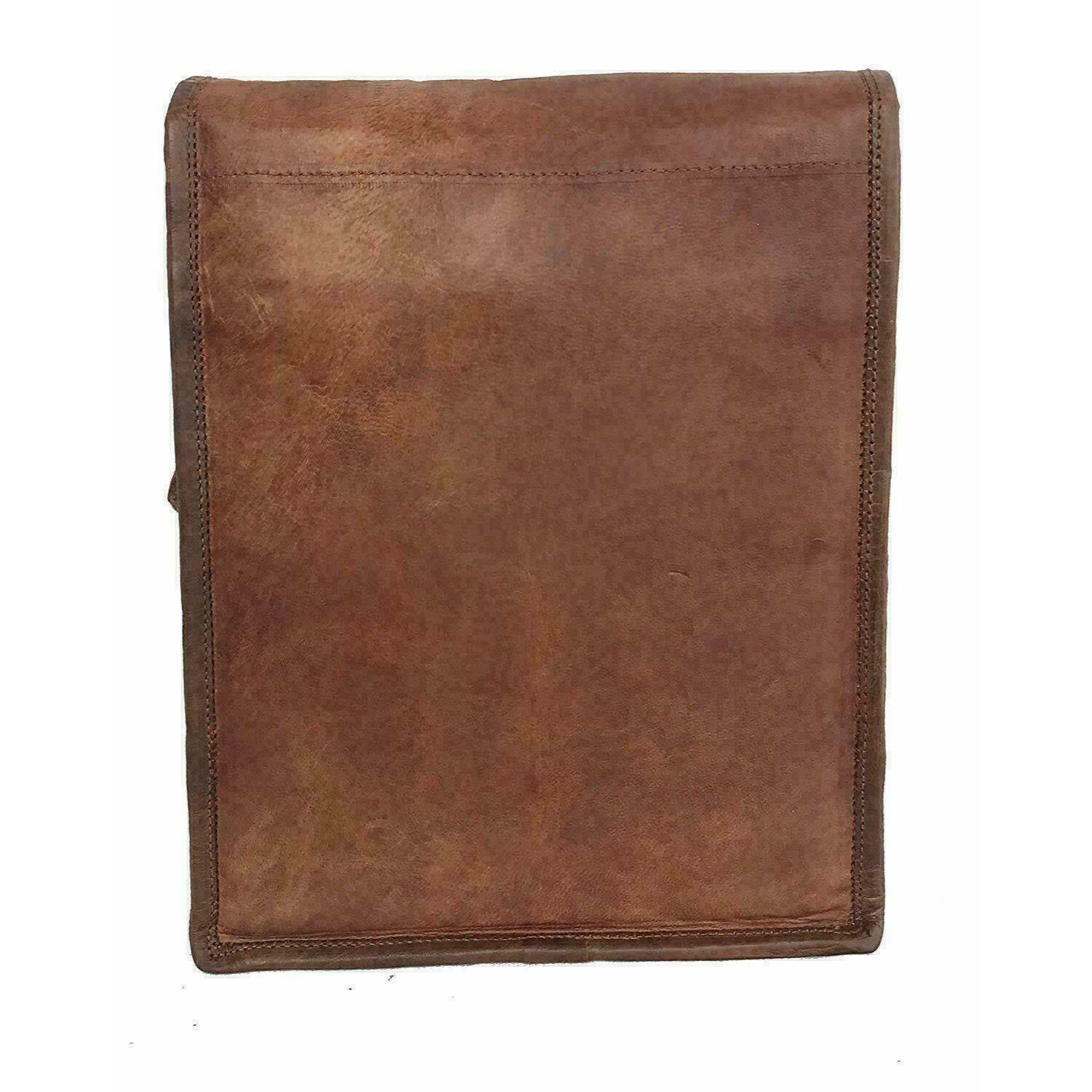 Новая кожаная винтажная мужская сумка-мессенджер на плечо — фото 2