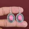 Thulite Earring Gemstone Handmade Earrings 925 Sterling Silver Earring Thulite Jewelry Vintage Earrings Gifts For Mother Birthstone Earring