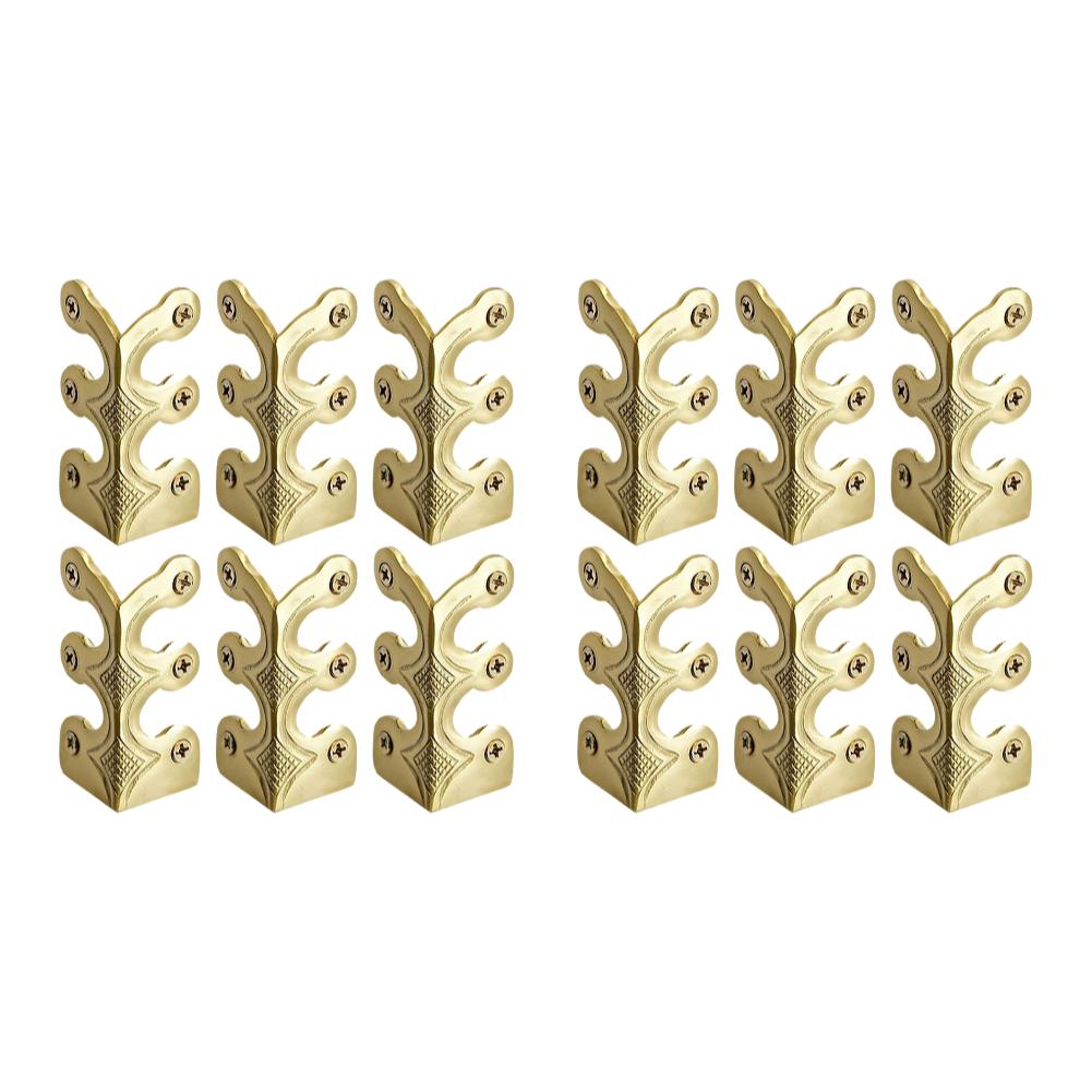 6/12PCS Vintage Metal Corner Protector Iron Skirting Board Corner Protector Decorative Corner Guard Board for Living Room Office