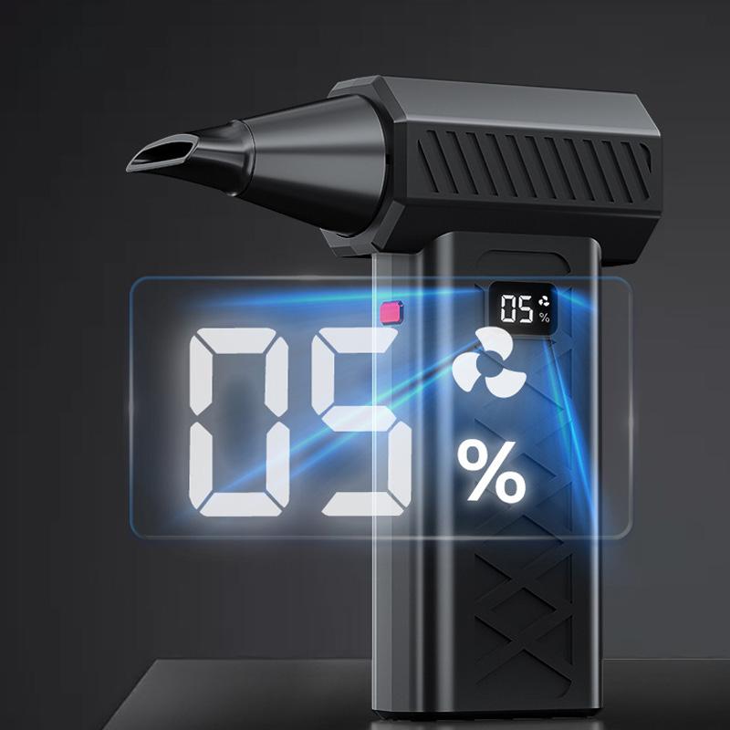Turbo Jet Fan Electric Air Duster Portable 400000RPM Cleaning Blower Tool Car Blowing Snow 6 Gears Adjustable Type-C Charging