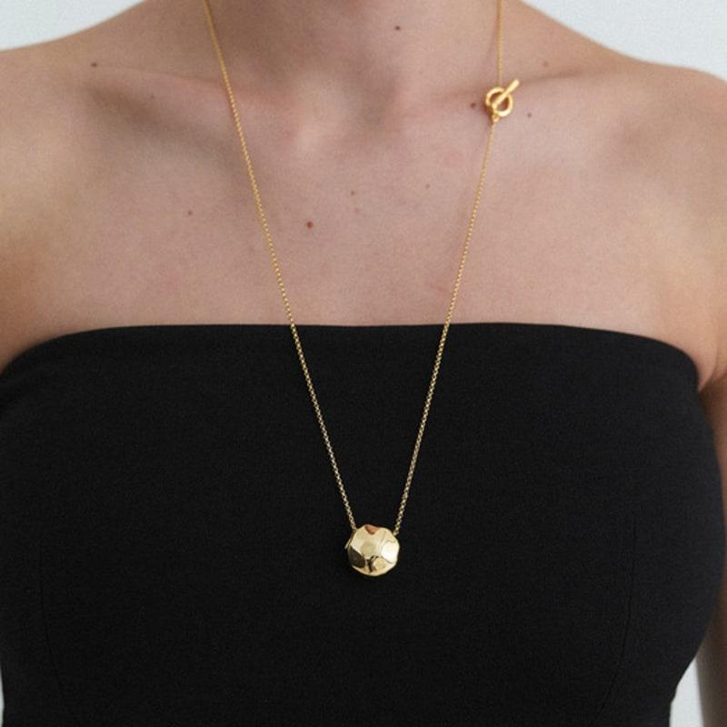 

MIDNIGHT MOMENT uneven necklace SILVER (MATT)