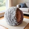 Zimowe Ciepłe Półzamknięte Pluszowe Legowisko dla Kota i Psa