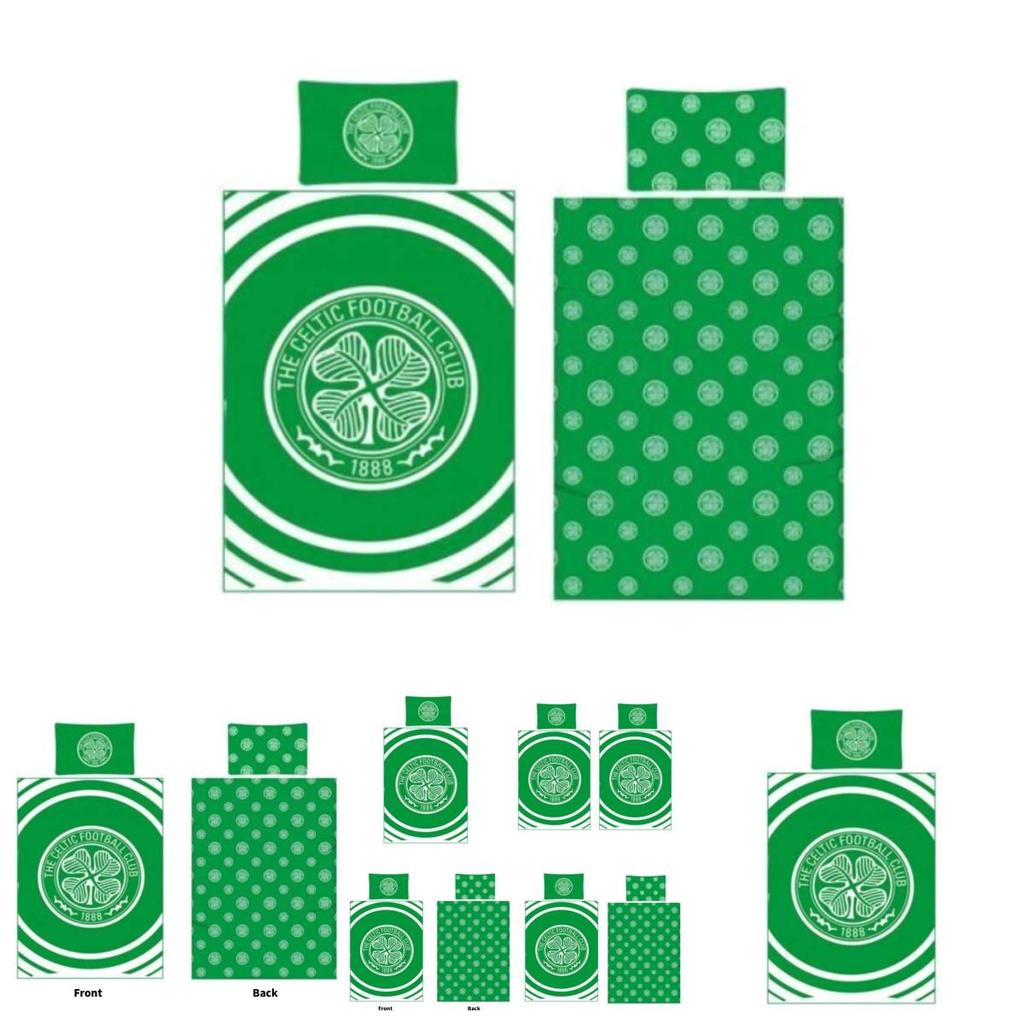 Celtic Fc Cartoon Anime Bedding Set With Microfiber Fabric For Bedroom Decor