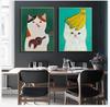 Wall Art Pictures For Living Room Kid's Bedroom Nursery Cuadros Home Decor Cartoon Cat Posters And Prints Canvas Oil Painting