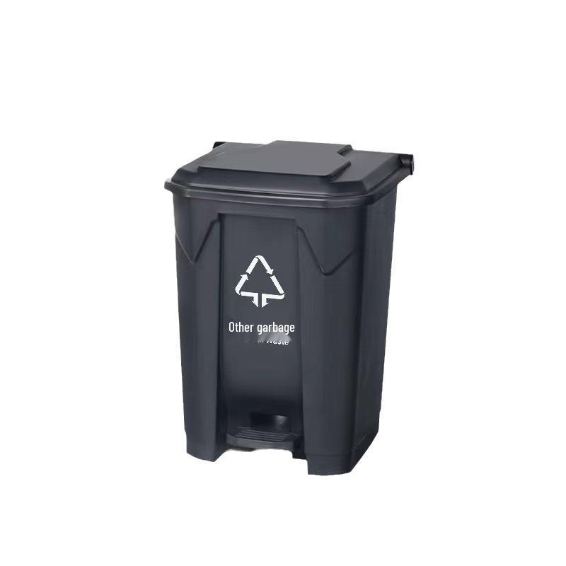 Foot-Operated Sanitation Bin: Large Outdoor Trash Can for Schools, Hospitals, Enterprises