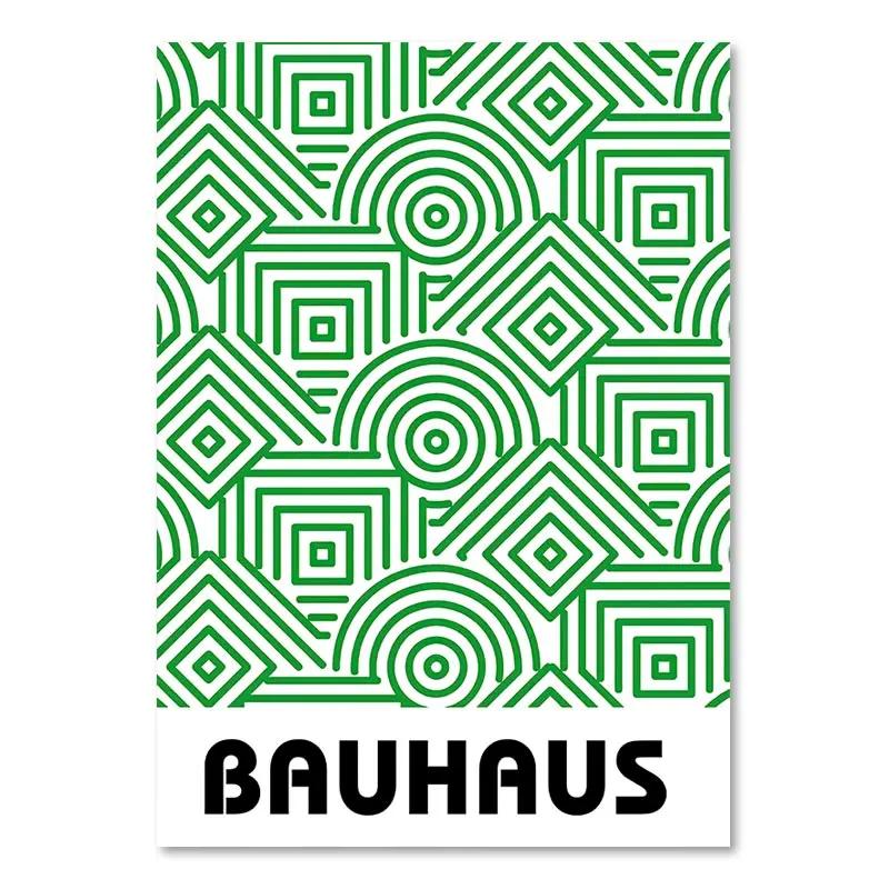 Bauhaus Illustration Lines Pattern Canvas Painting Modern Nordic Abstract Wall Art Posters and Prints Pictures Living Room Decor