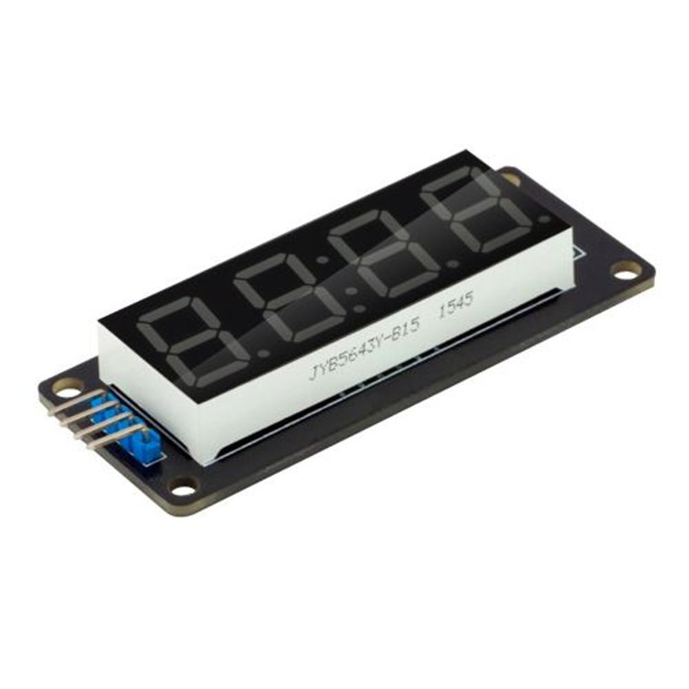 0.56 Inch TM1637 LED Display Module 4 Digit 7 Segment LED Indicator for Arduino DIY Red Green Blue Yellow White