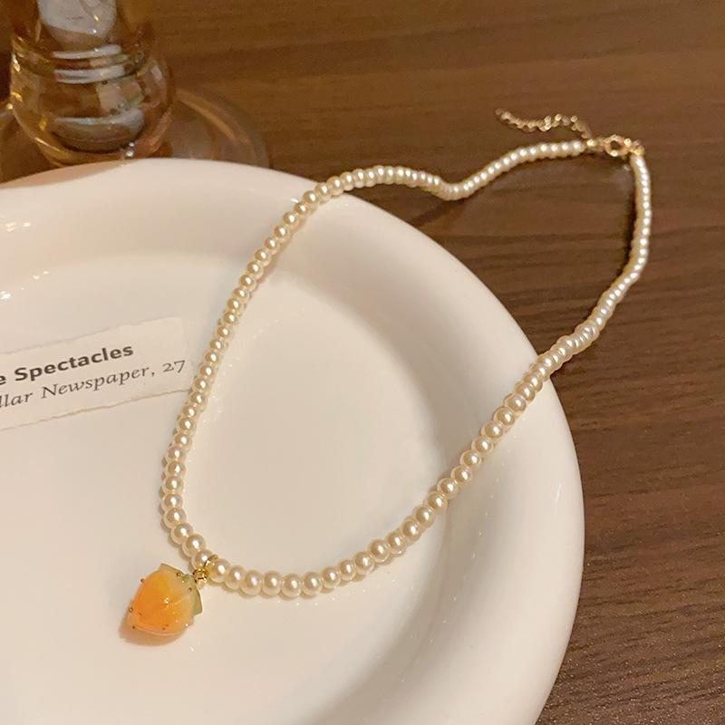 Koreanische High-End Barockperlenkette - Leichte Luxus Perlen Schlüsselbeinkette für Damen