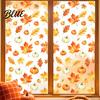 Herbst-Ahornblatt-Aufkleber Aquarell Herbst Statische Fensteraufkleber & Kürbis Abnehmbare Aufkleber Innen Außen Glasdekor Aufkleber für Thanksgiving