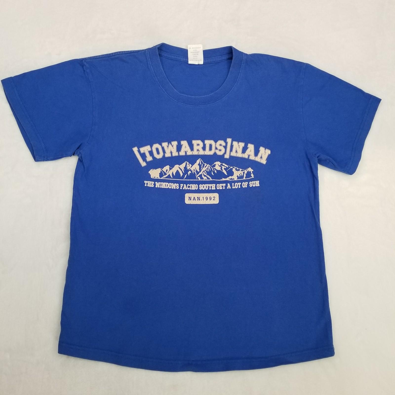 Towards Nan Men s Blue Mountains TOWARDS NAN Graphic Small Unisex T-Shirt XL
