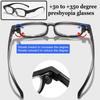 Adjustable Focus Reading Glasses Rotatable +50 To +350 Degrees HD Presbyopia Glasses For Men And Women