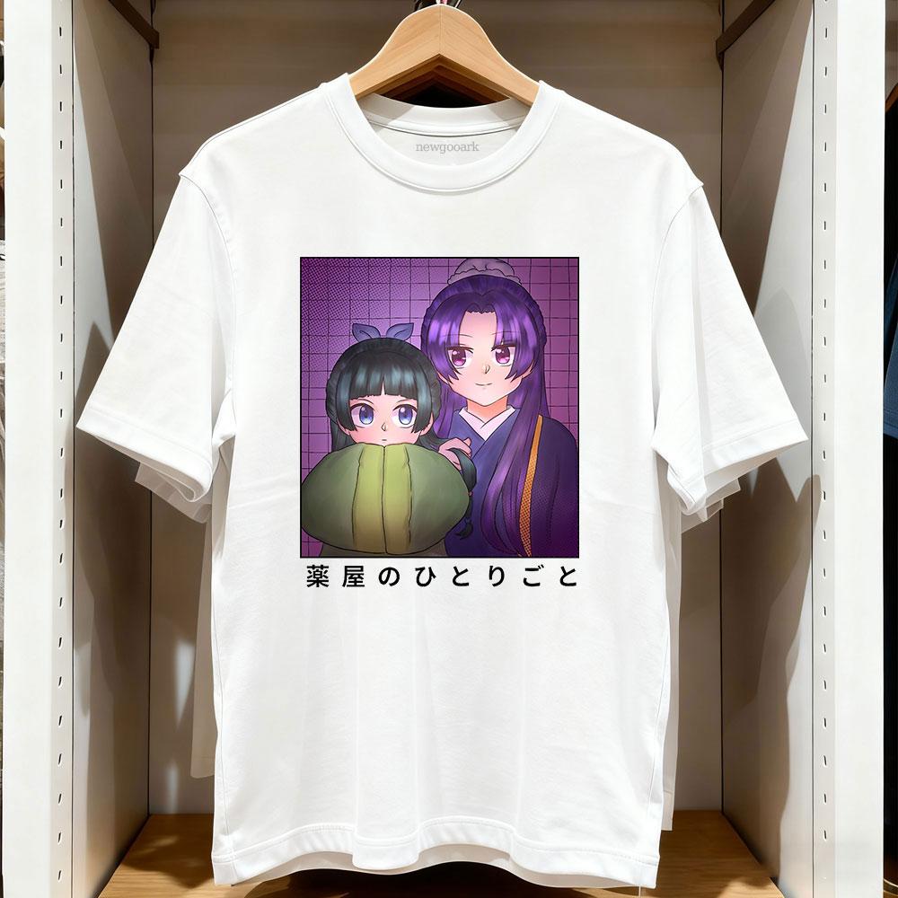Doodle Eunuch and Apothecary TShirt Harajuku Anime Women Unisex Vintage Printed Tshirt Cotton Oneck Adult Tops Girlfriend Tee