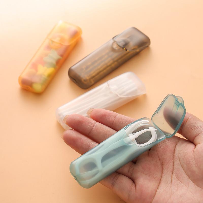 Portable Mini Plastic Storage Boxes Travel Small Parts Organizer Travel Toothpick Swab Pill Case Jewelry Storage Compartments