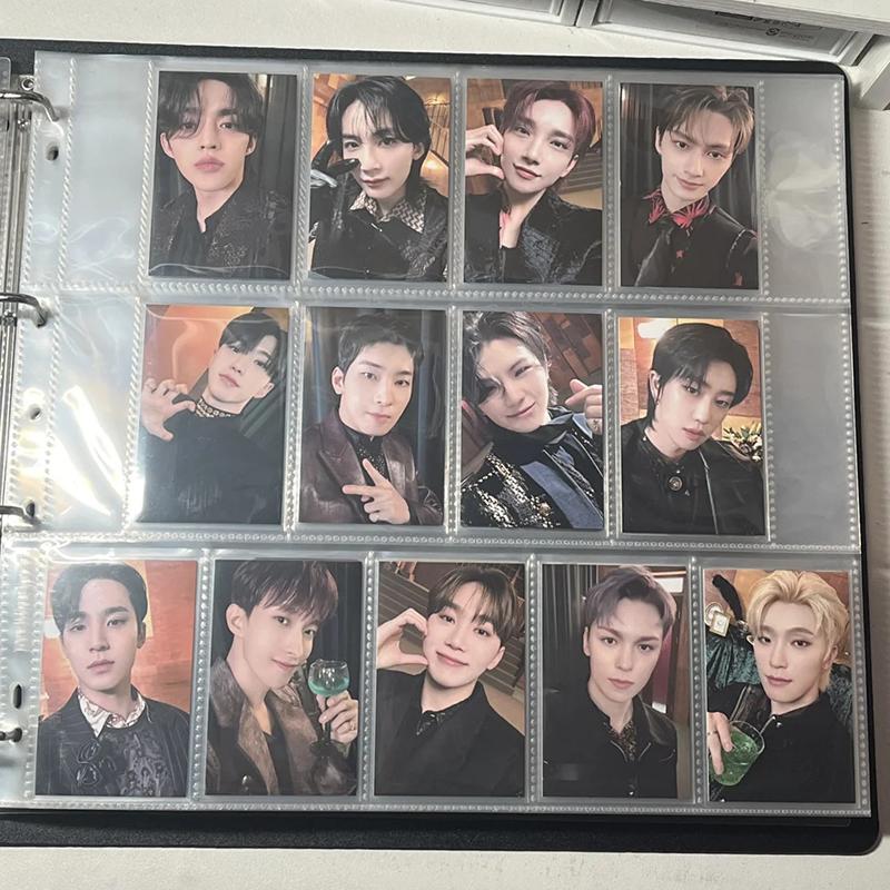 5-15 Grid Binder Photocard Holder 10-90pcs Inner Page Large Capacity Photo Album Idol Card Collect Book Poka Cards Binder Album