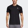 Adidas Solid Color Logo Running Casual Short-Sleeve T-Shirt Men Tops Black S98742