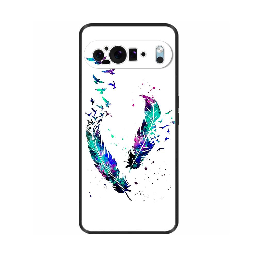 Etui na telefon Google Pixel9 / Pixel 9 Pro XL Urocze Kwiaty Malowane Silikonowe Tylne Pokrowce dla Google Pixel 9 Pro XL Fundas Shell