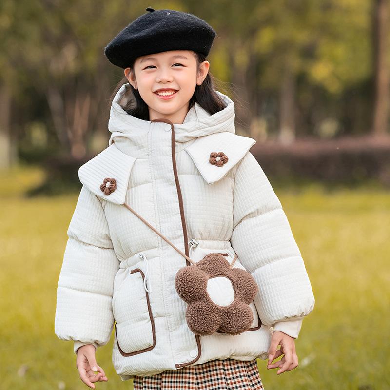 

Зимняя куртка для девочек, детское утепленное пальто, детская одежда с хлопковой подкладкой, зимняя куртка для девочек