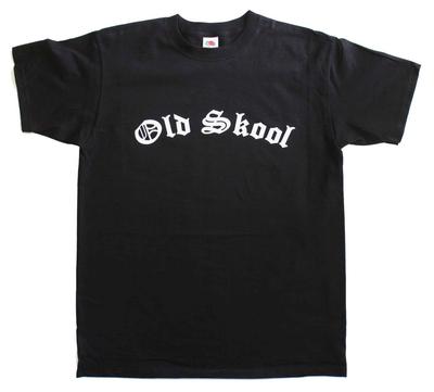Old Skool / School Retro Style Mens Loose Fit Cotton T-Shirt