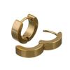 LOULEUR 1 Pair 14mm  Stainless Steel Stud Earrings Colorful Round  Earing  For Women  Men Ear Jewelry  Stud Piercing Jewelry